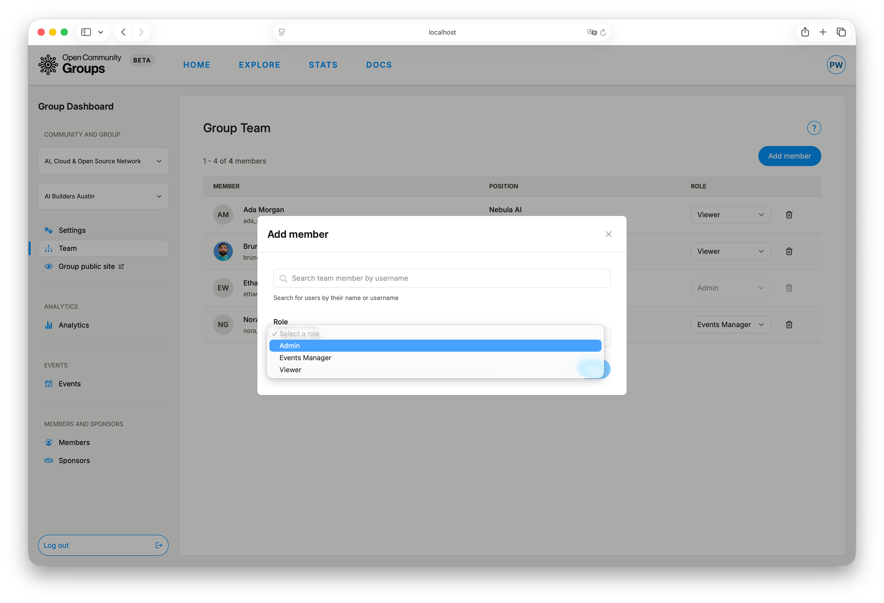 Group roles